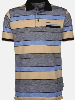 Herren Poloshirt im Streifenlook