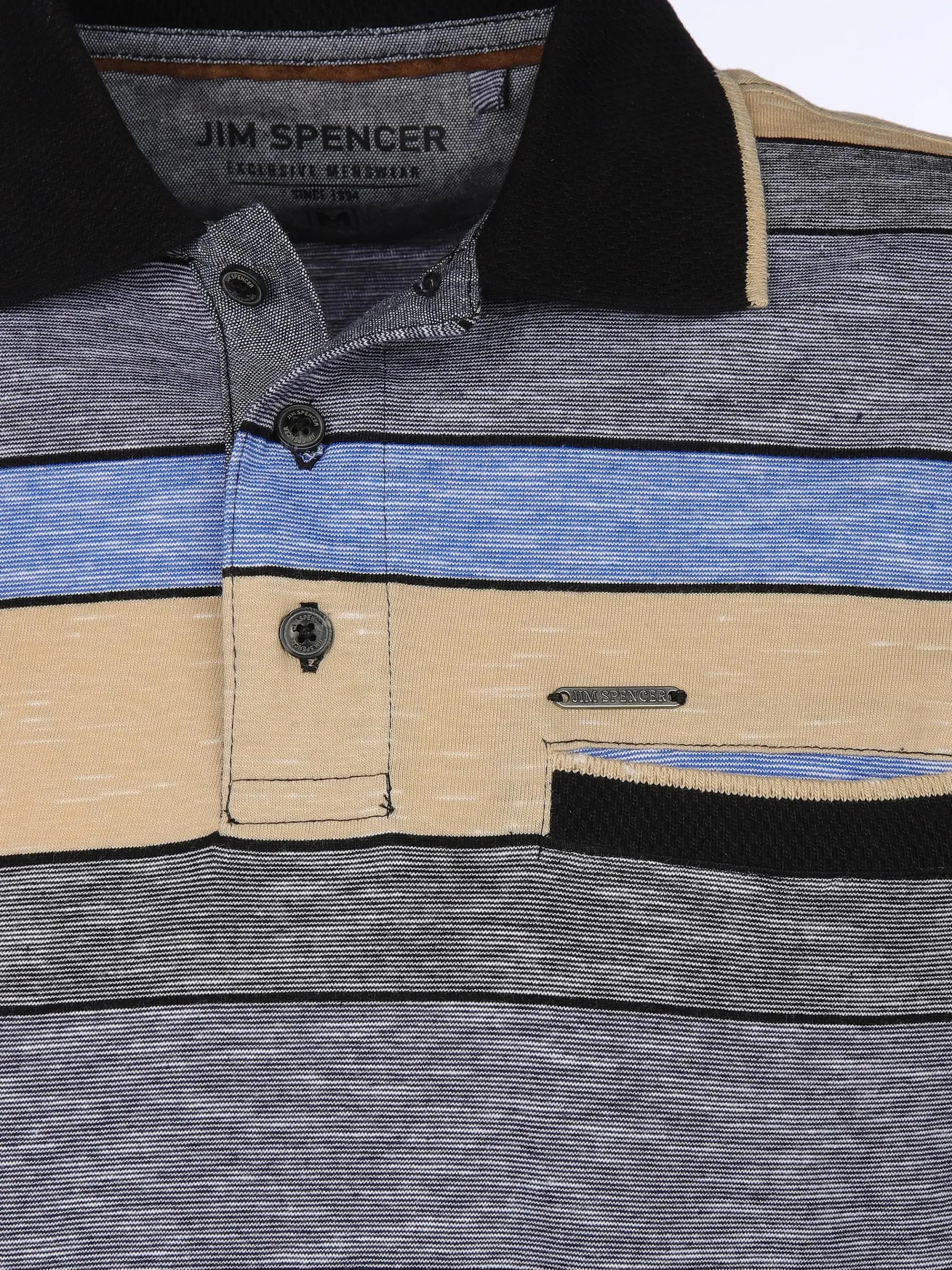 Herren Poloshirt im Streifenlook