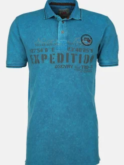 Herren Poloshirt im Used Look