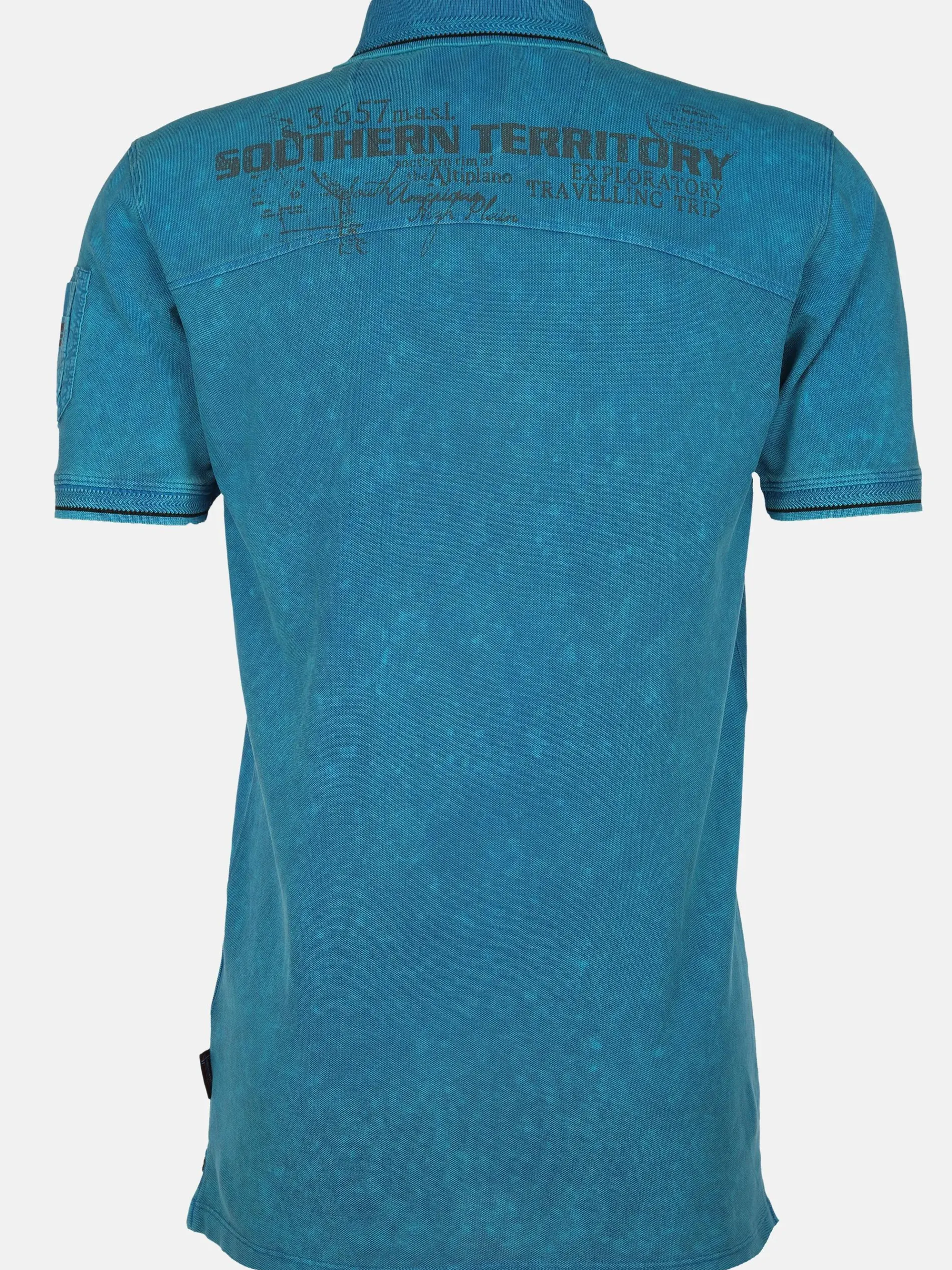 Herren Poloshirt im Used Look