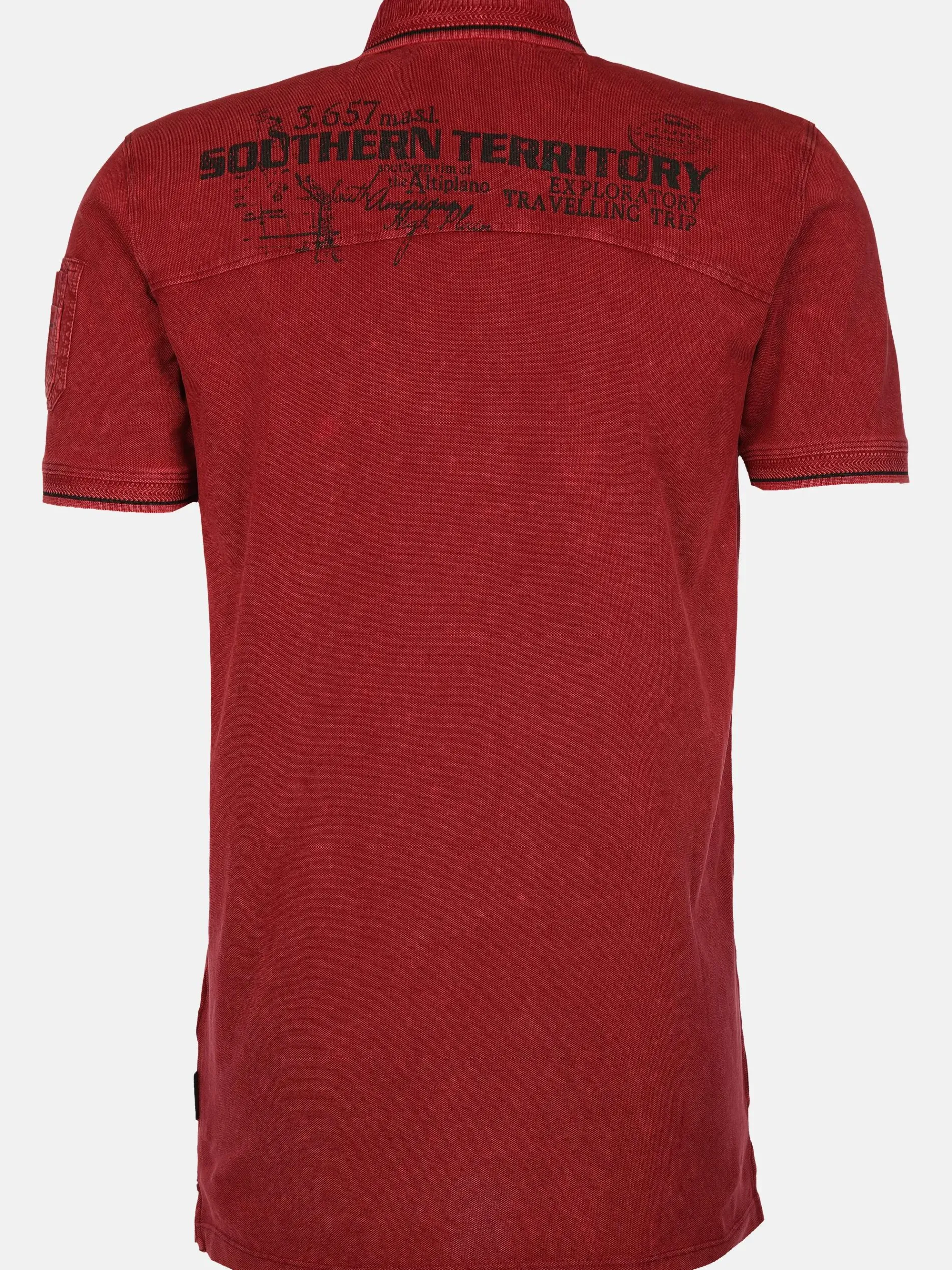 Herren Poloshirt im Used Look