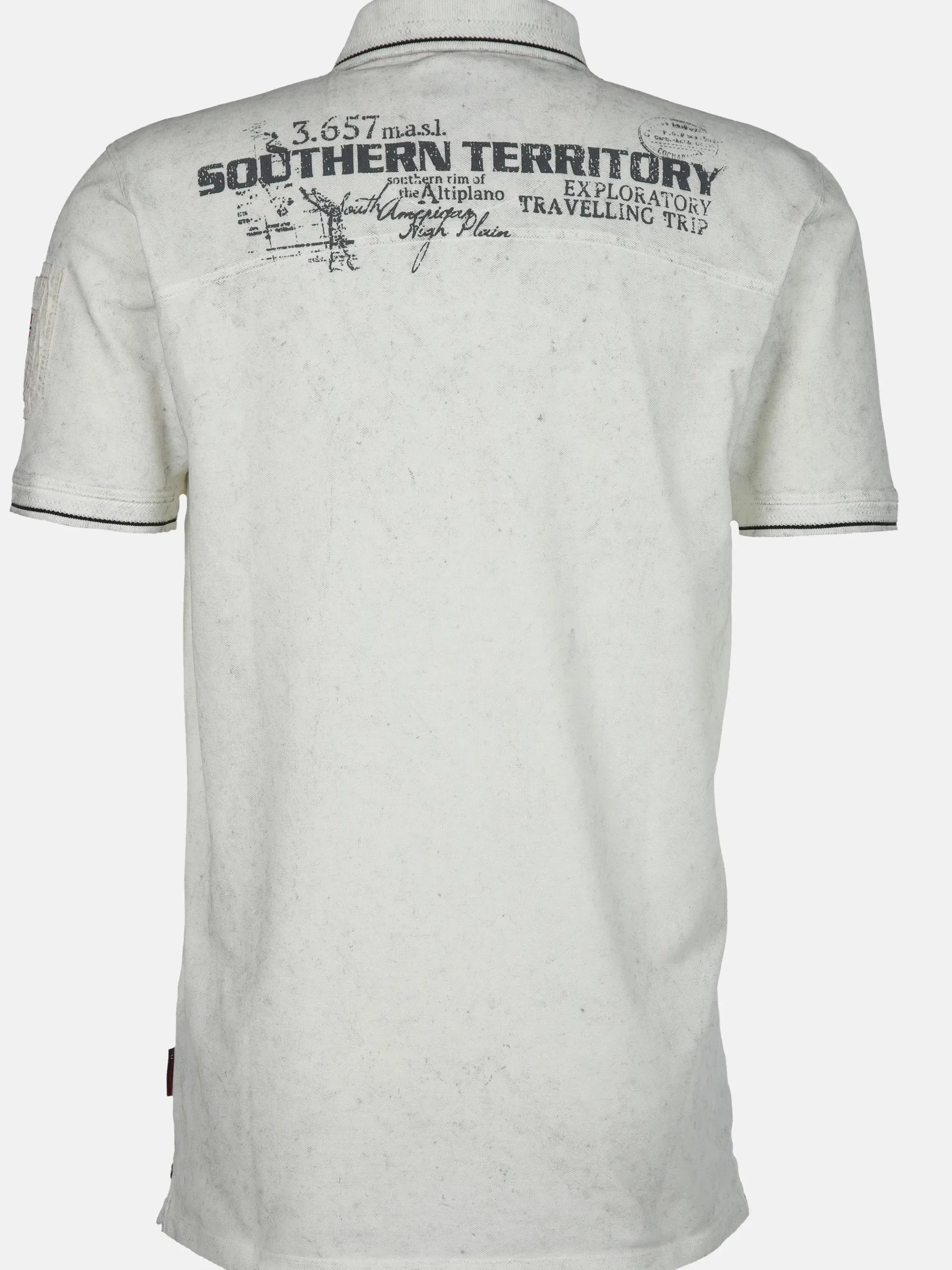 Herren Poloshirt im Used Look