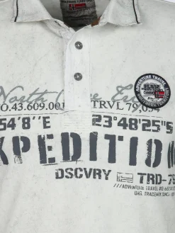 Herren Poloshirt im Used Look