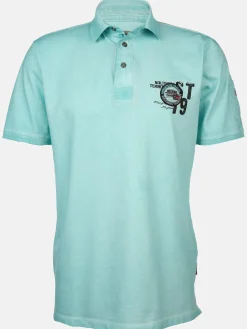 Herren Poloshirt im Used Look
