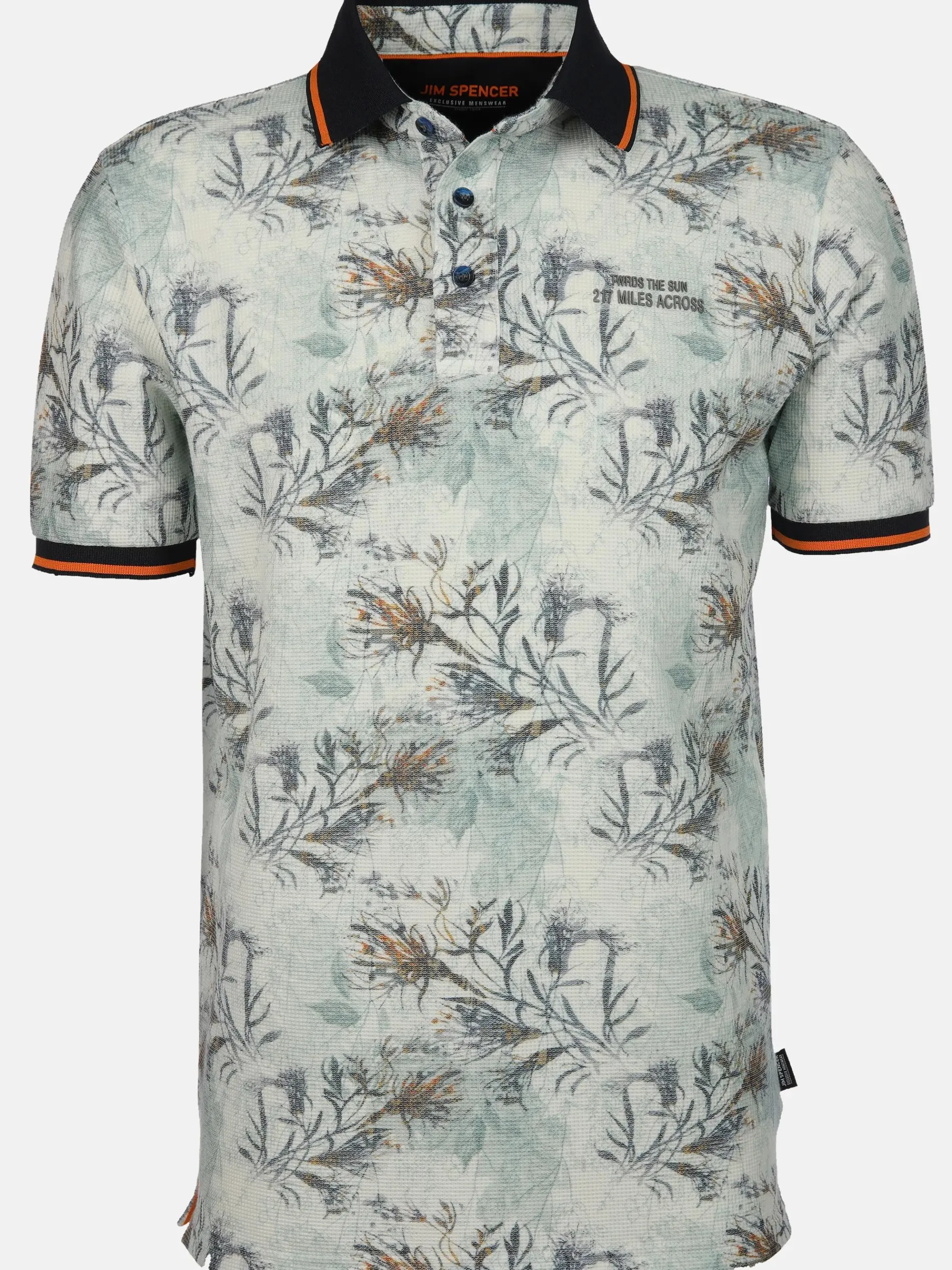 Herren Poloshirt mit Alloverprint