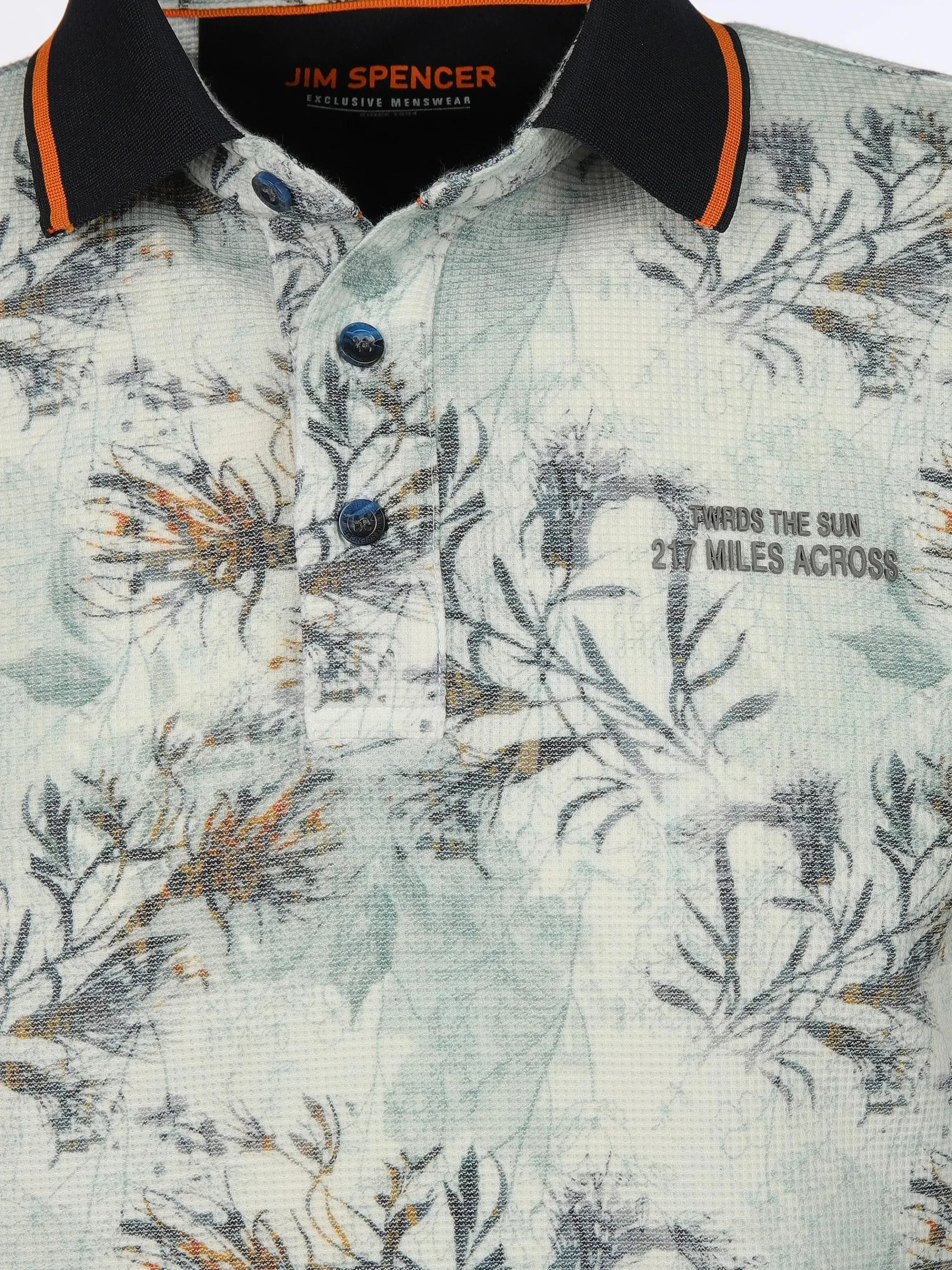 Herren Poloshirt mit Alloverprint