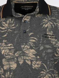 Herren Poloshirt mit Alloverprint