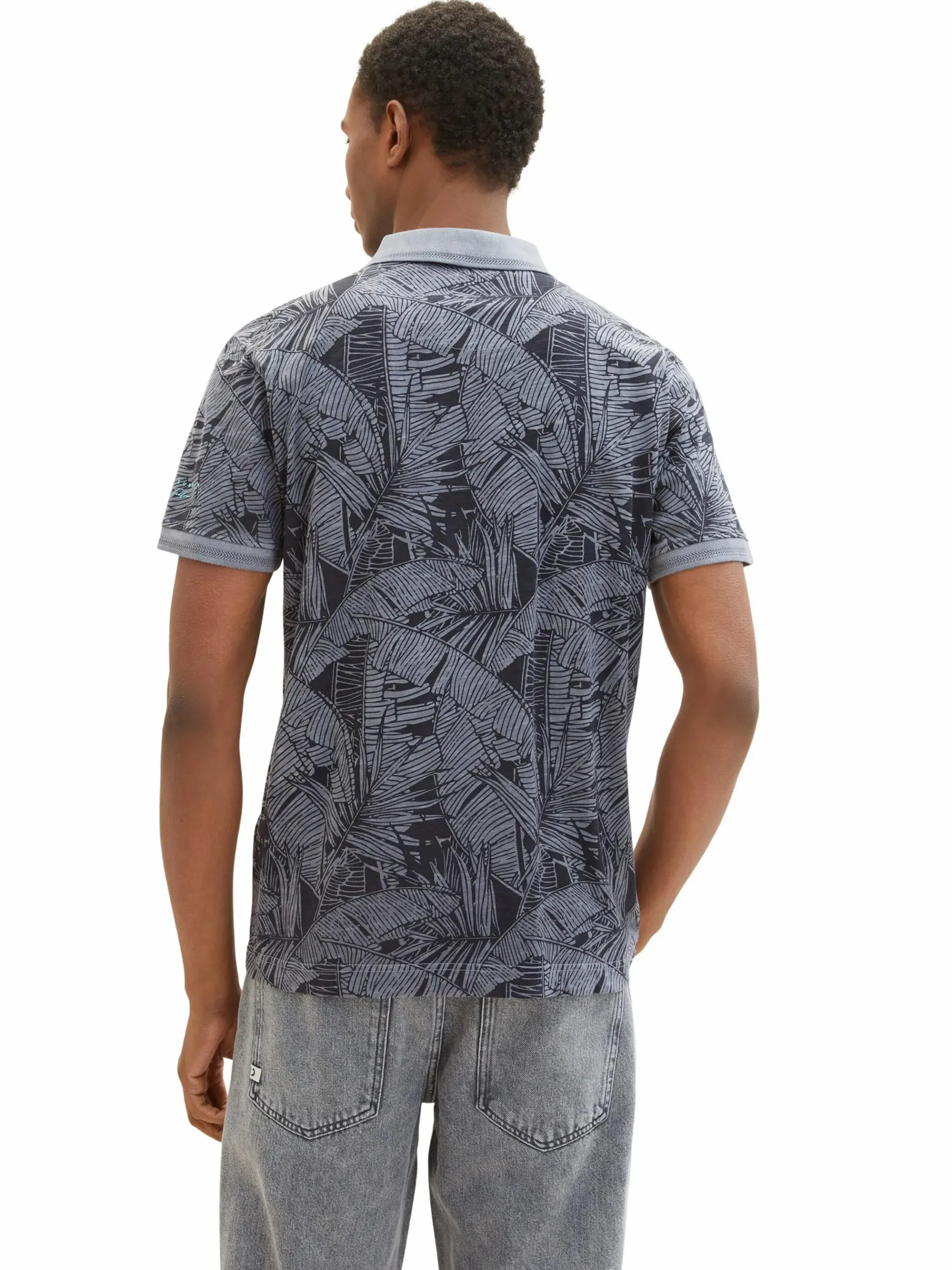 Herren Poloshirt mit Jungle Print