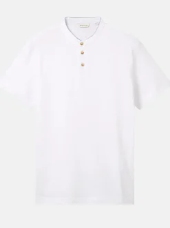 Herren Poloshirt mit kurzem Stehkragen