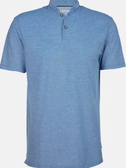 Herren Poloshirt mit Stehkragen