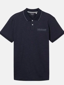 Herren Poloshirt mit Streifen