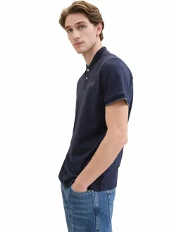 Herren Poloshirt mit Streifen