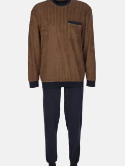 Herren Pyjama aus weichem Frottee