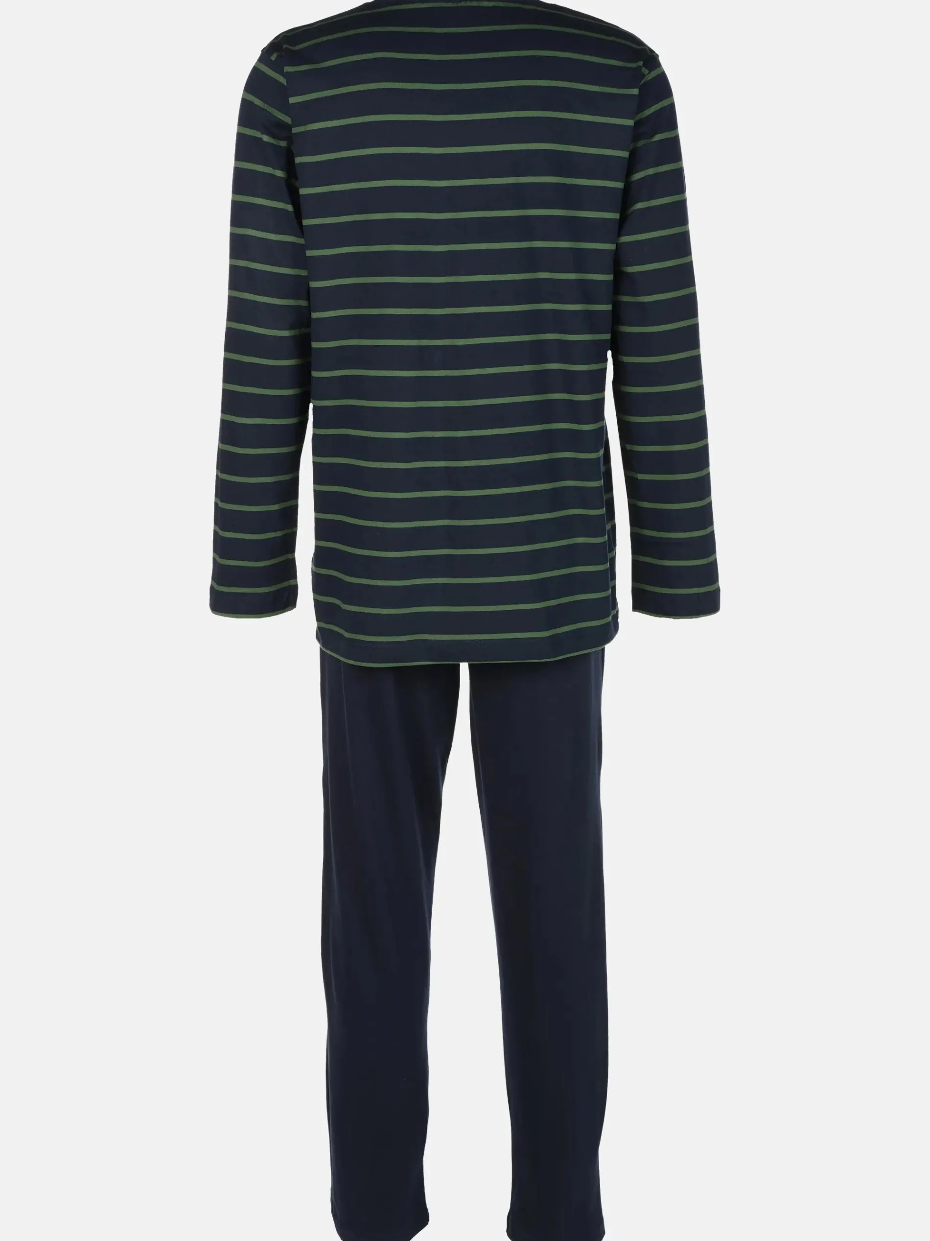 Herren Pyjama mit gestreiftem Oberteil