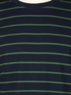 Herren Pyjama mit gestreiftem Oberteil