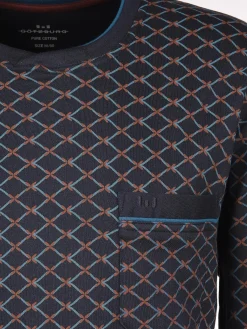 Herren Pyjama mit langem Bein