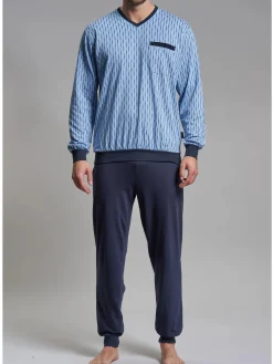 Herren Pyjame mit Print