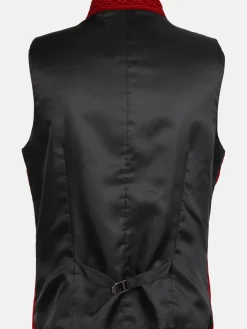 Herren Samt Trachtenweste mit Stickerei