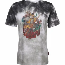 Herren Shirt im Batik Print mit coolem Motiv