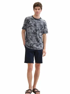 Herren Shirt mit Blätterprint