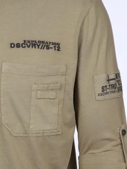 Herren Shirt mit Brusttasche und Stickerei