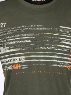 Herren Shirt mit Frontprint