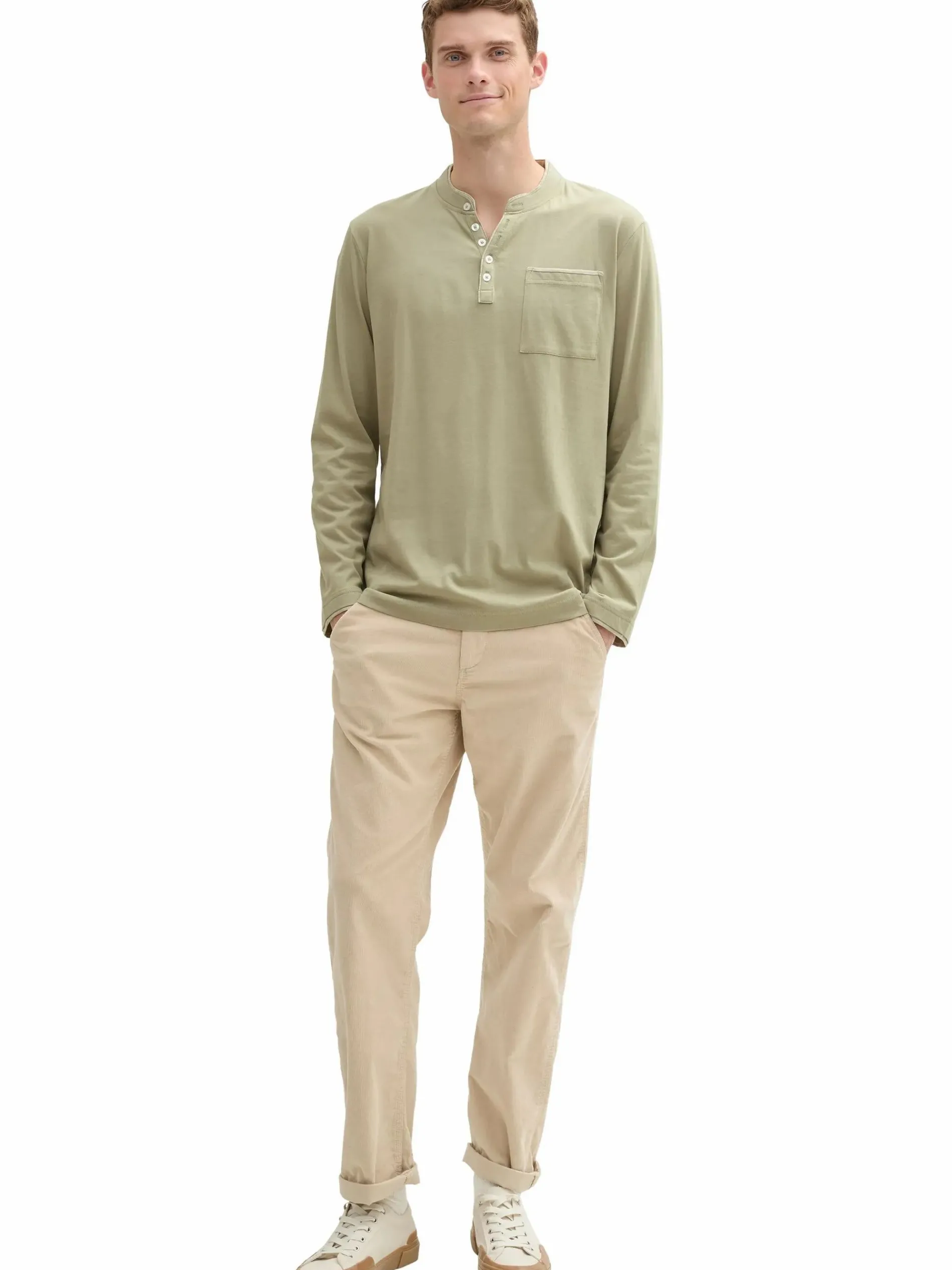 Herren Shirt mit Serafinoausschnitt