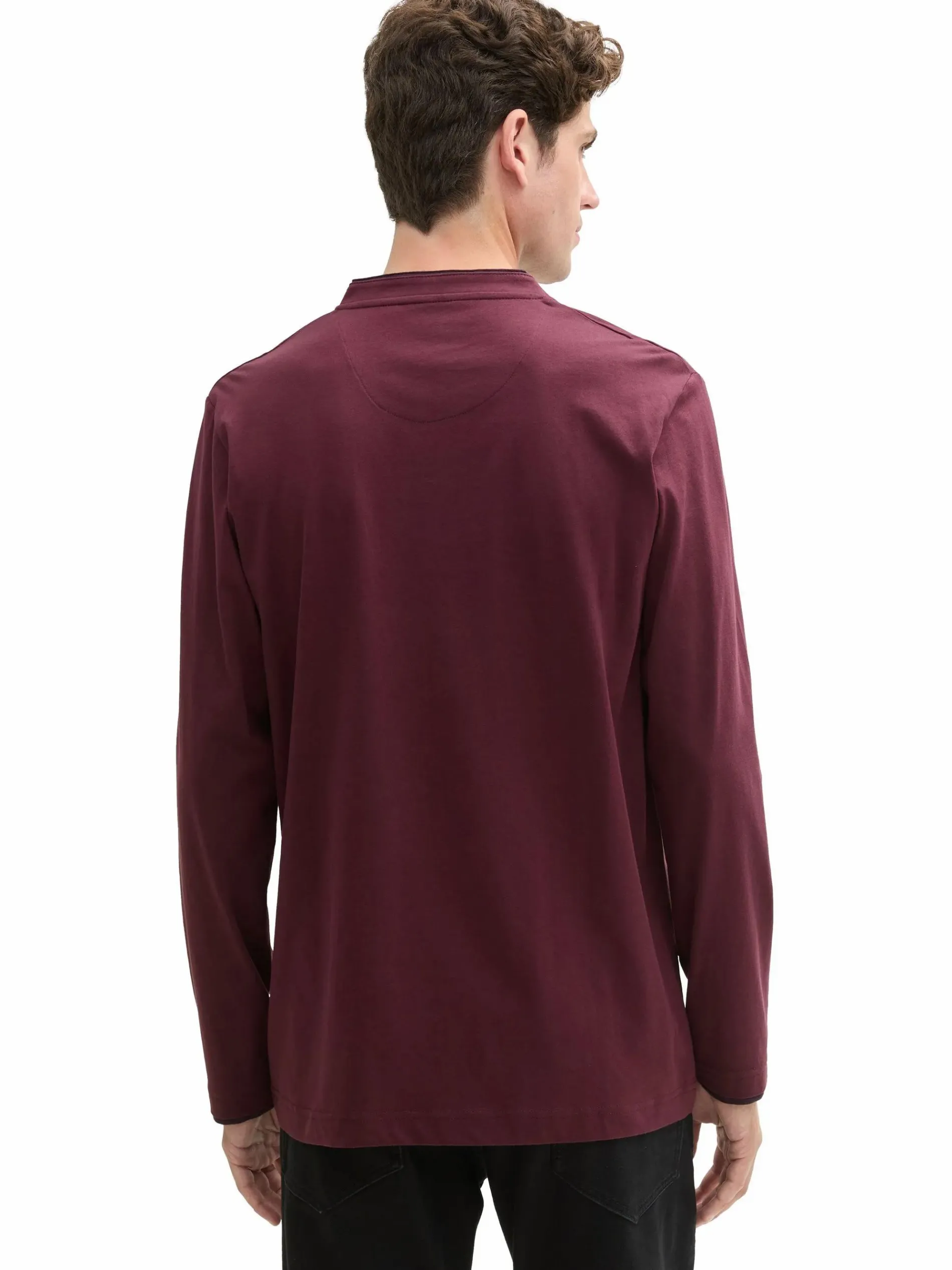 Herren Shirt mit Serafinoausschnitt