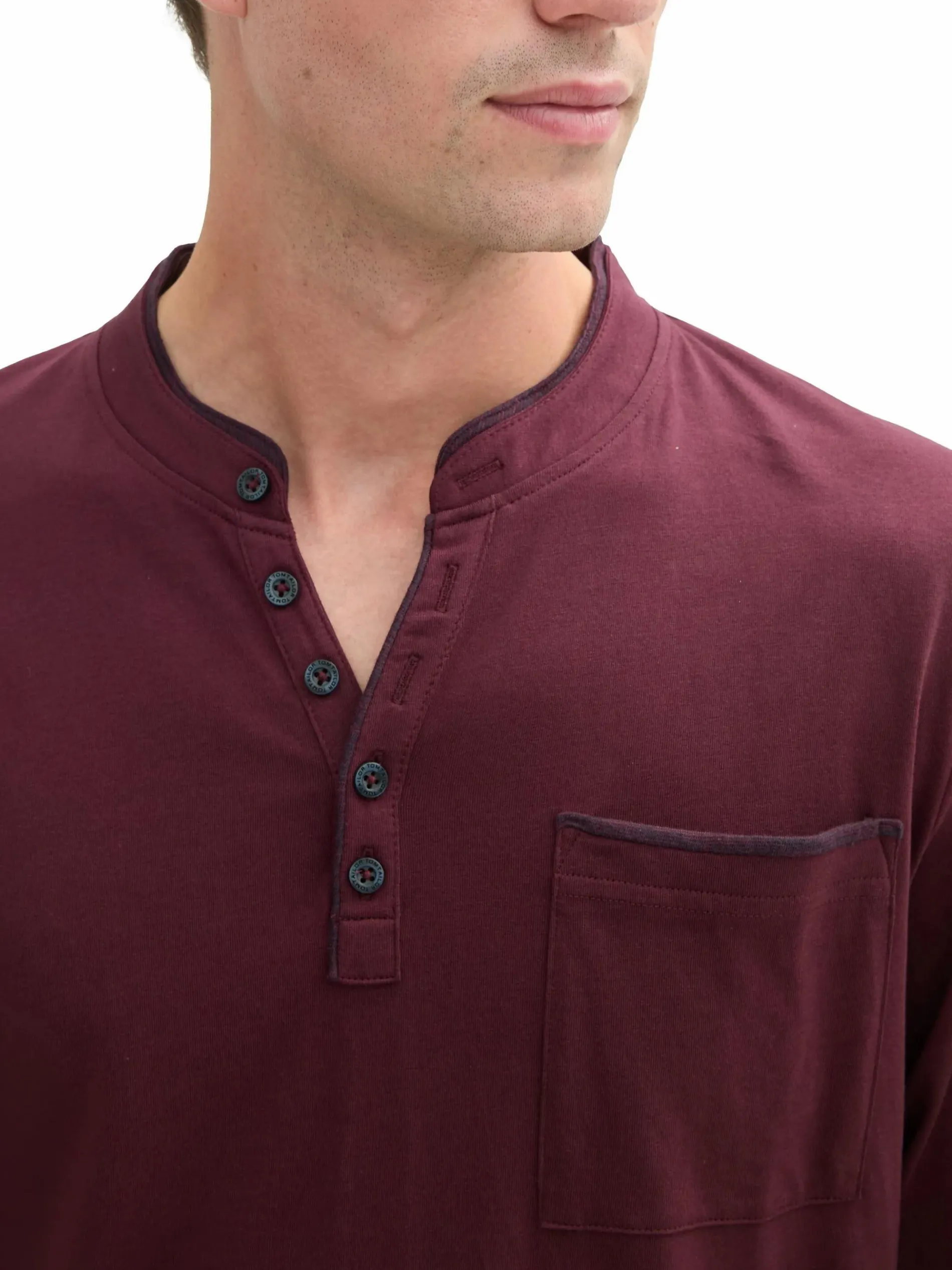 Herren Shirt mit Serafinoausschnitt