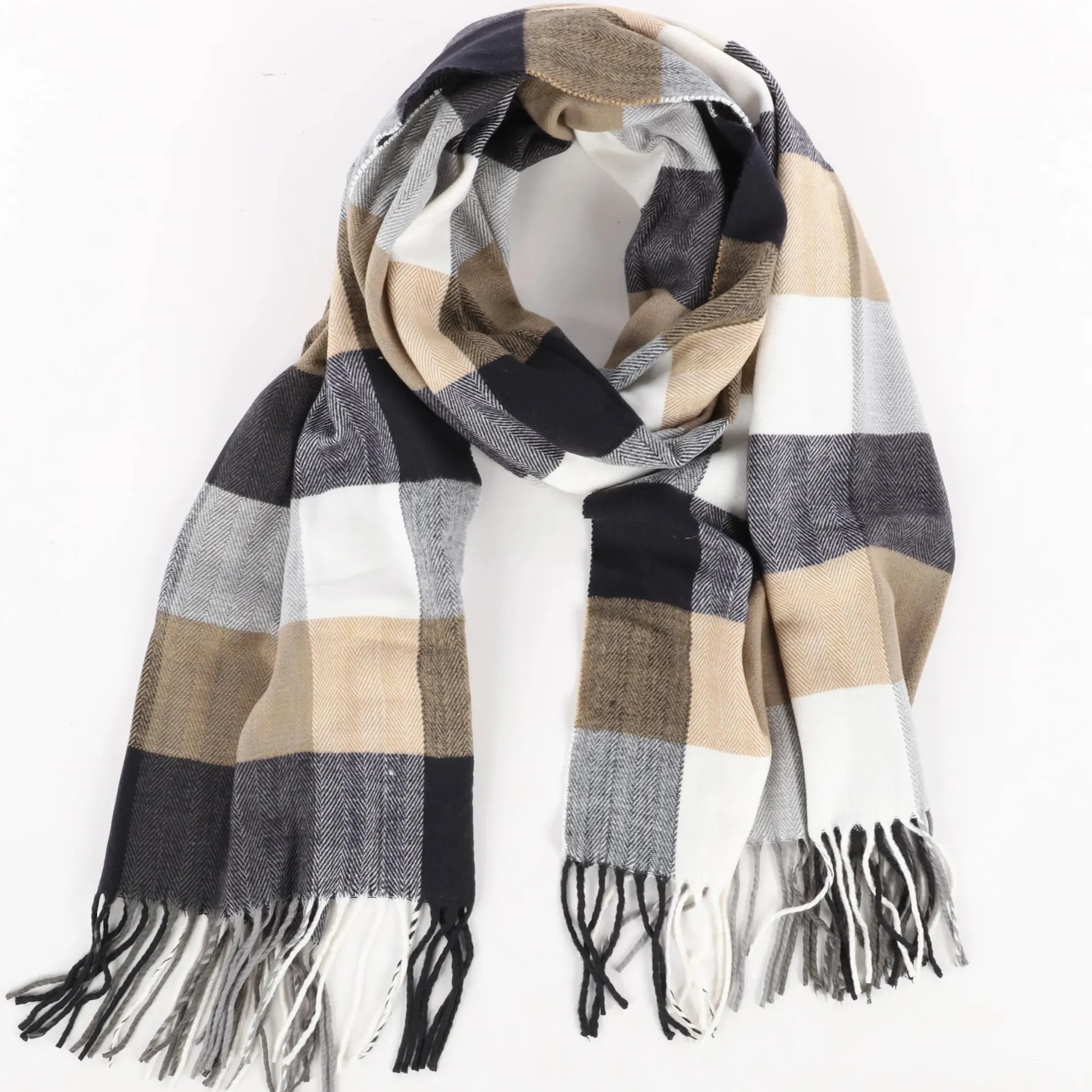 Herren Softacrylschal mit Muster