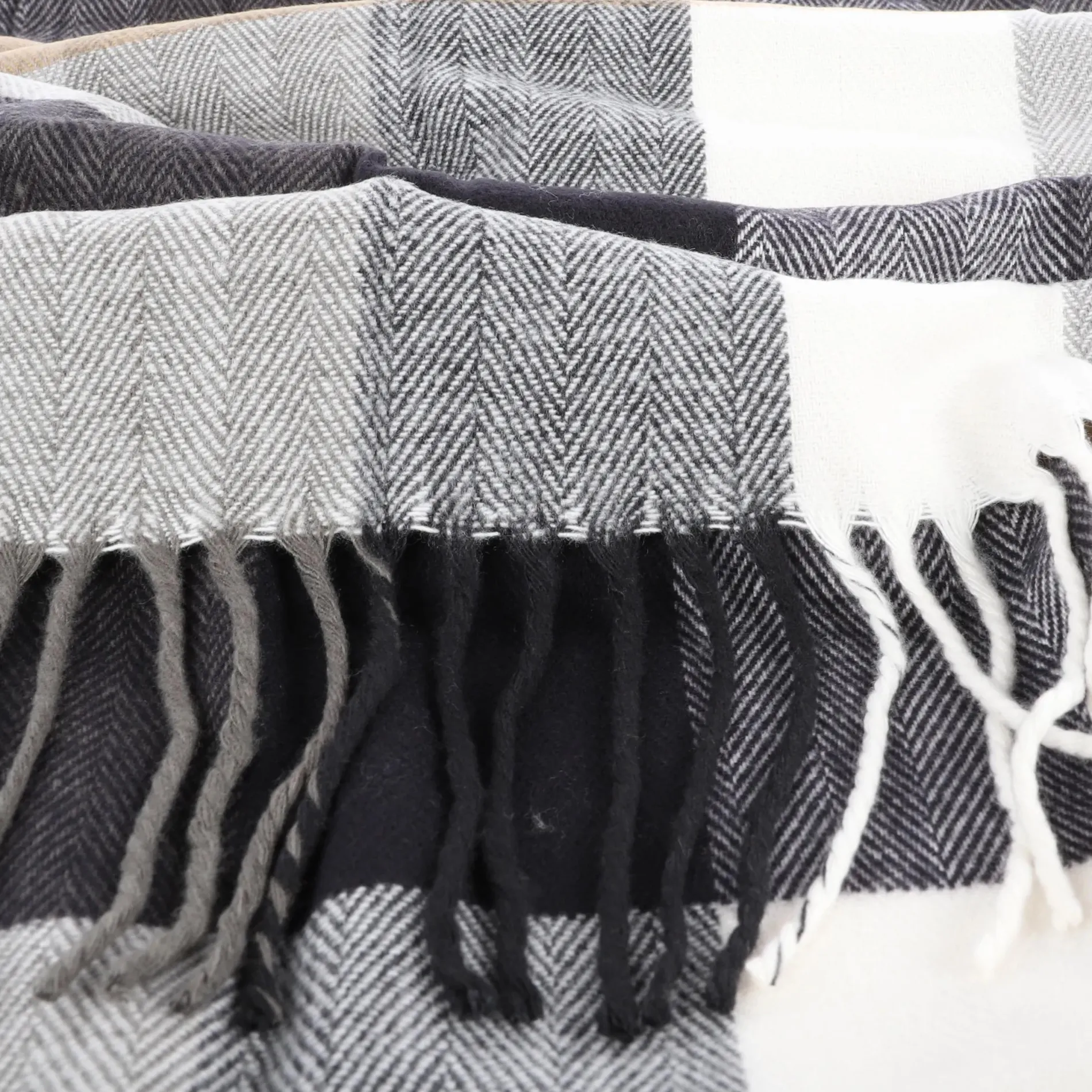 Herren Softacrylschal mit Muster