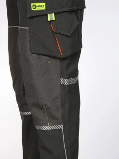 Herren Softshell Arbeitshose mit Neondetails