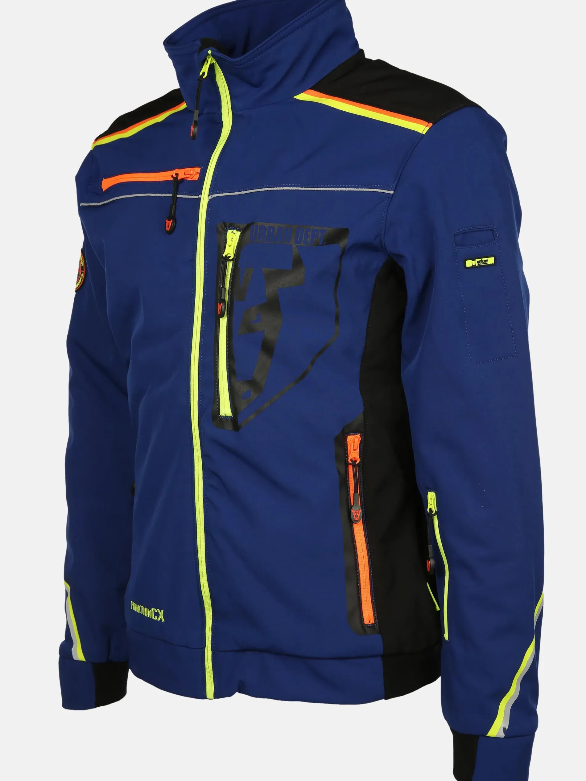 Herren Softshelljacke mit Neondetails