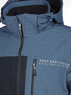 Herren Softshelljacke mit abnehmbarer Kapuze