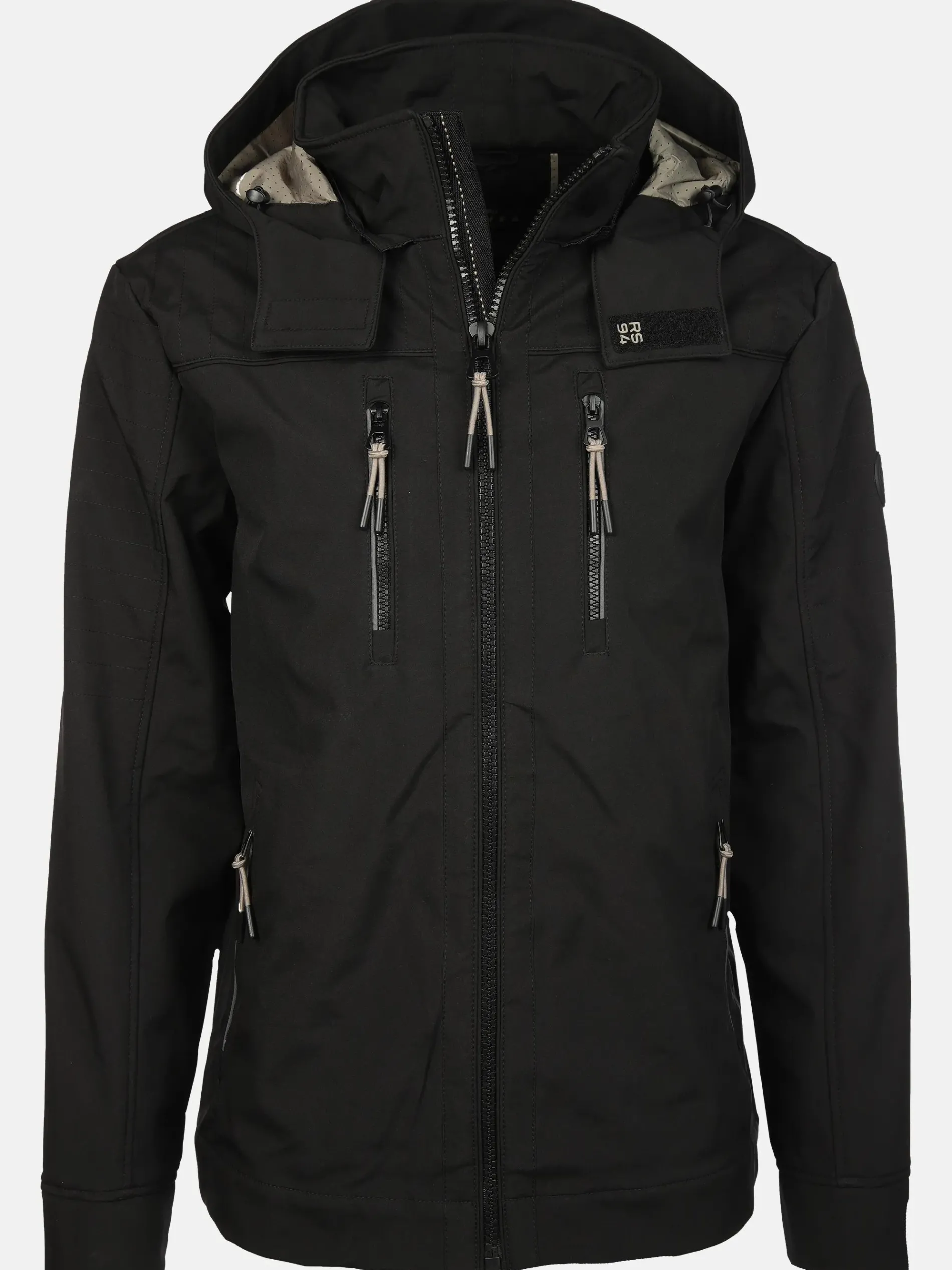 Herren Softshelljacke mit Kapuze