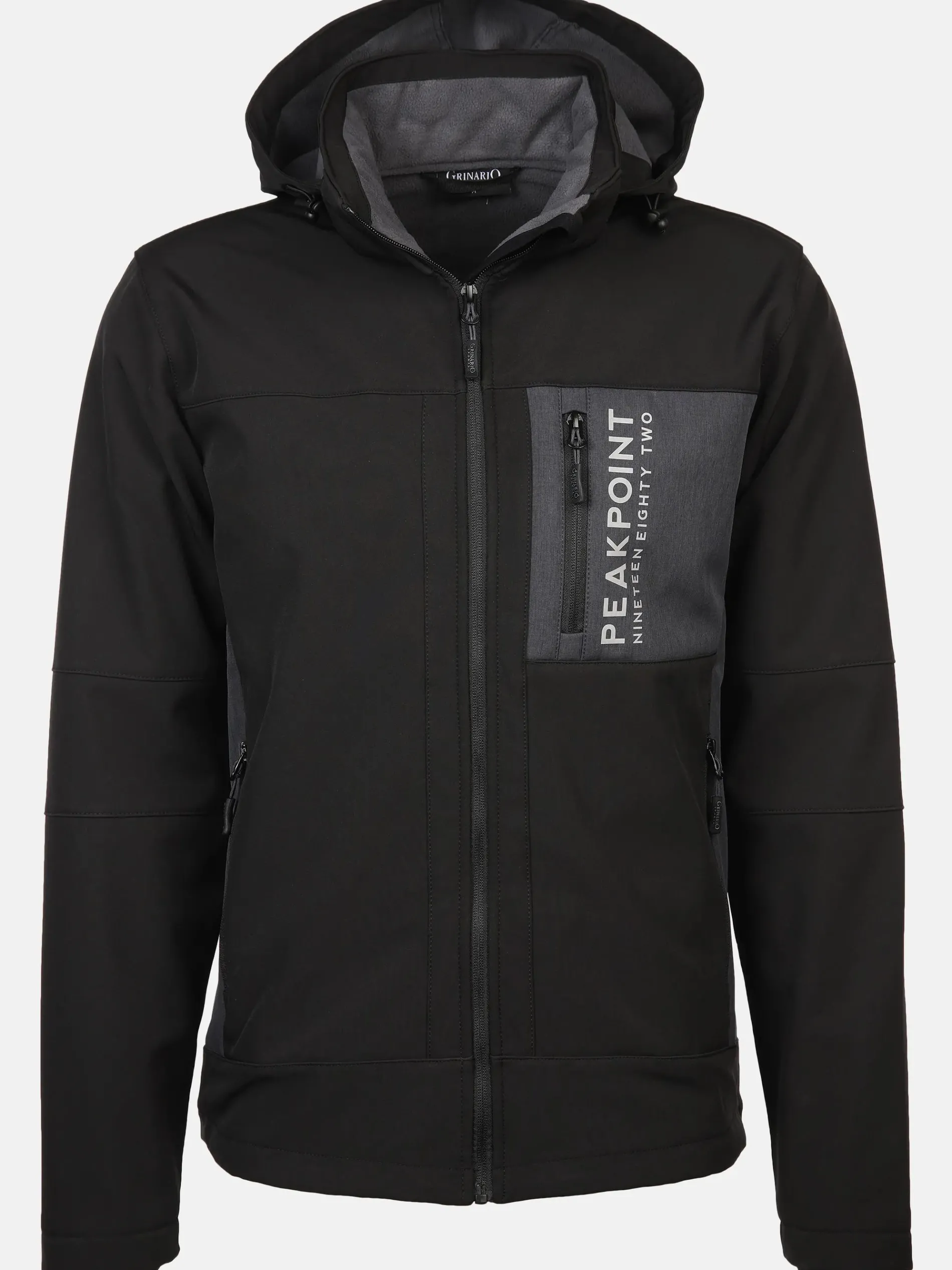 Herren Softshelljacke mit Kapuze