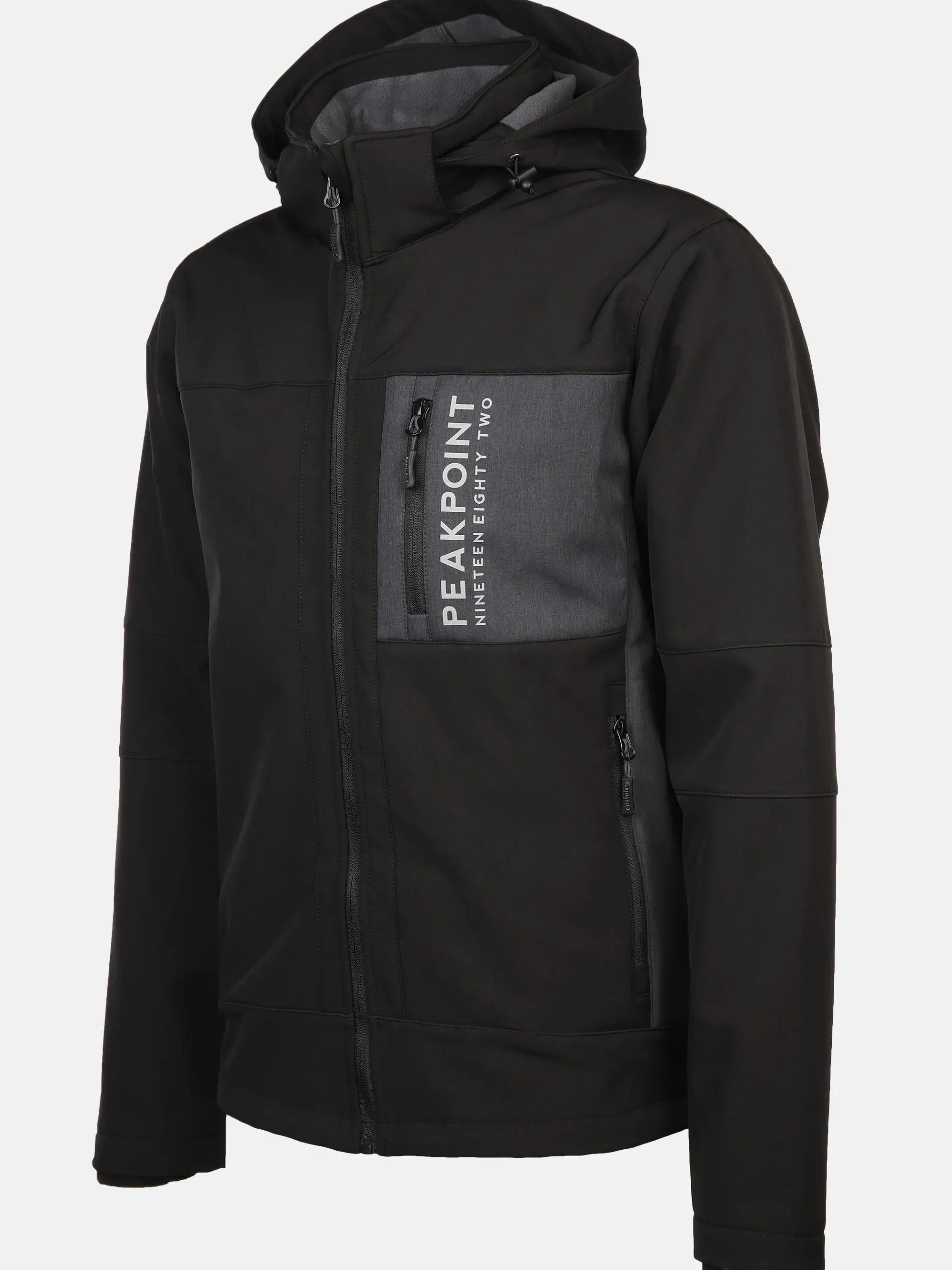 Herren Softshelljacke mit Kapuze