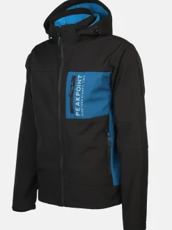 Herren Softshelljacke mit Kapuze