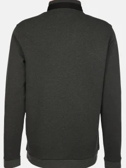 Herren Stehkragenshirt mit Knopfleiste