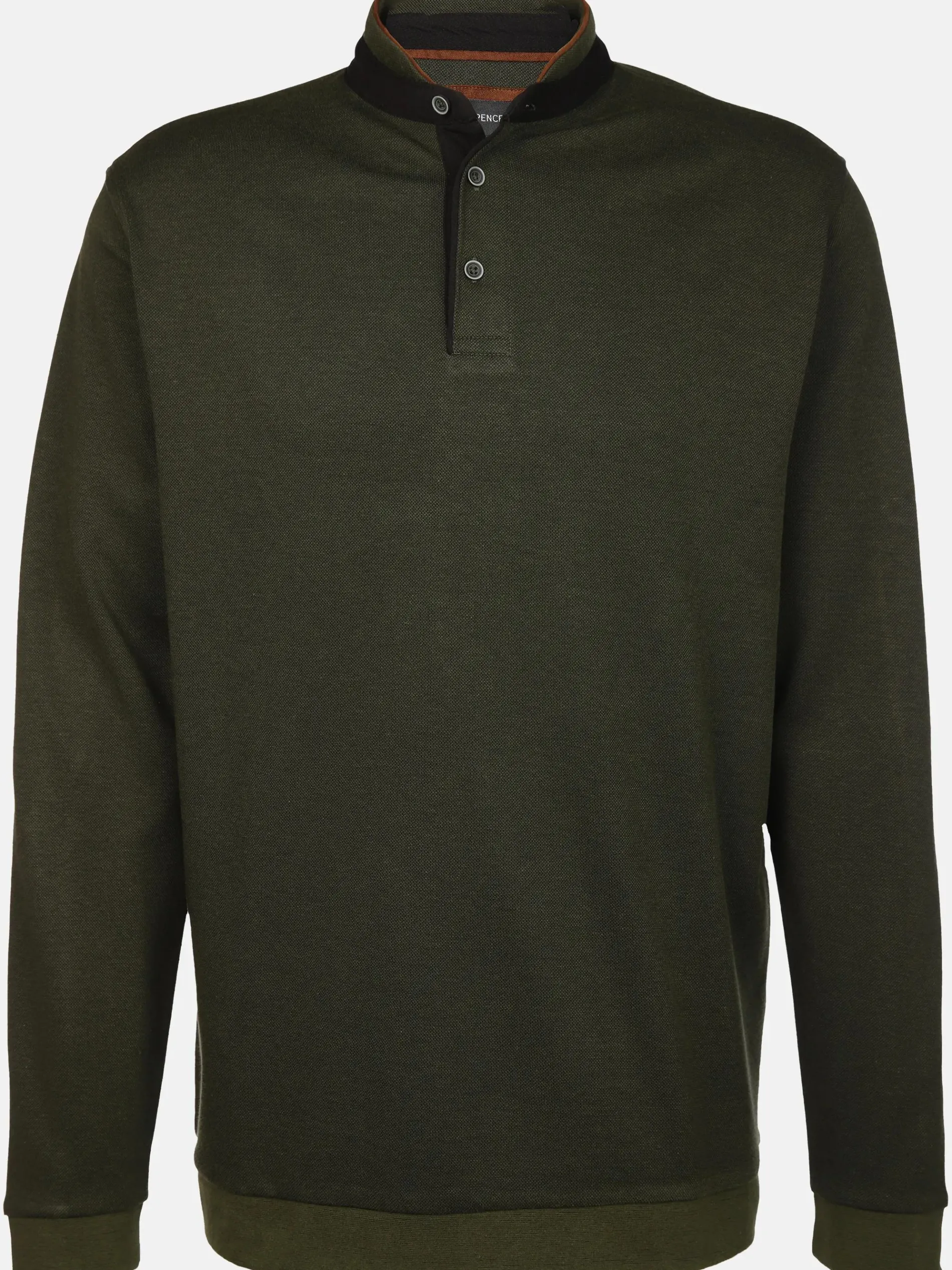 Herren Stehkragenshirt mit Knopfleiste