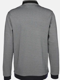 Herren Stehkragenshirt mit Knopfleiste