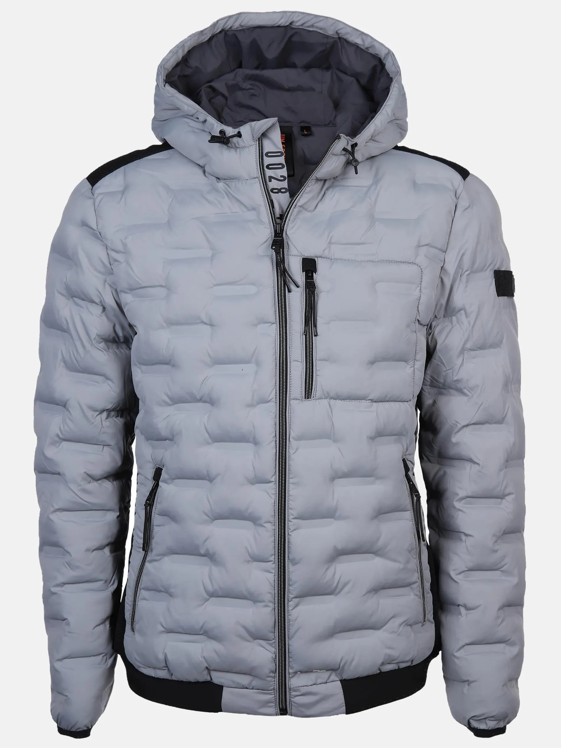 Herren Steppblouson mit Kapuze