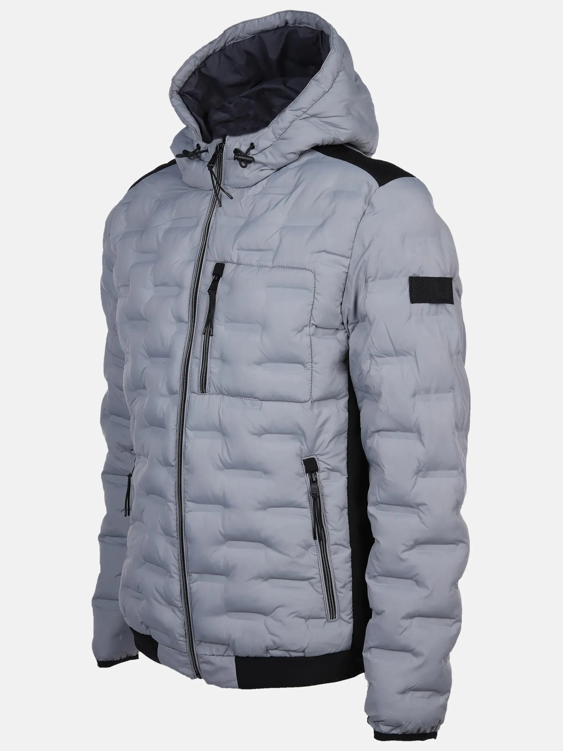 Herren Steppblouson mit Kapuze