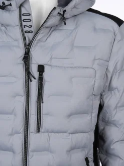 Herren Steppblouson mit Kapuze