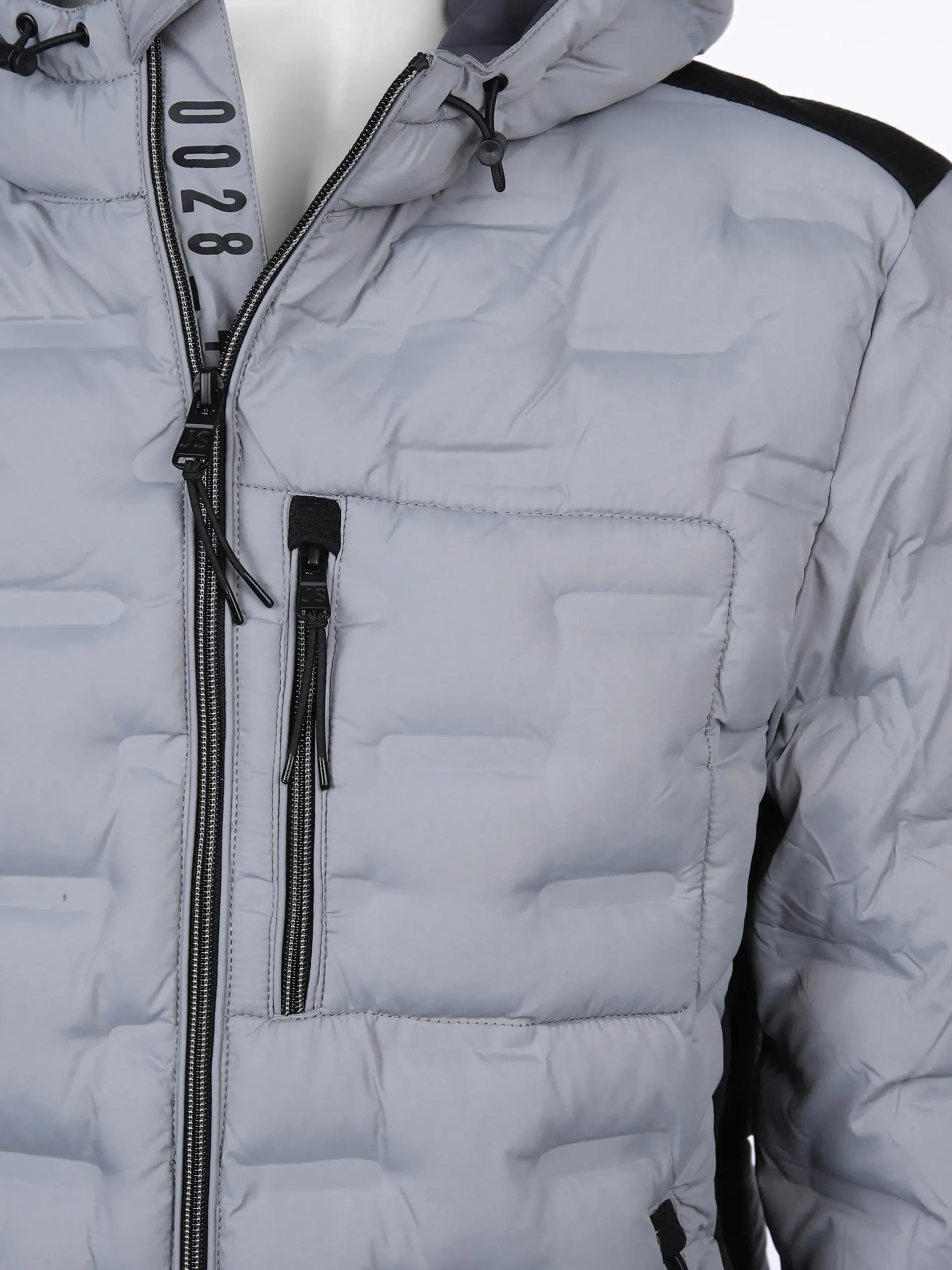 Herren Steppblouson mit Kapuze