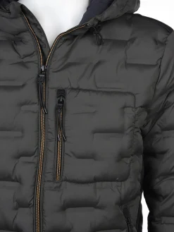 Herren Steppblouson mit Kapuze