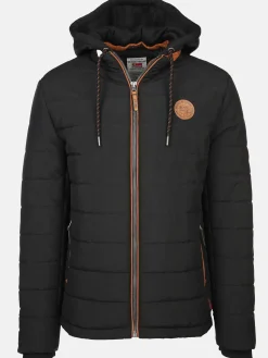 Herren Steppjacke mit abnehmbarer Kapuze