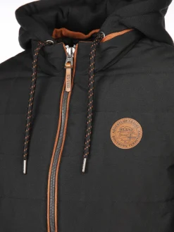 Herren Steppjacke mit abnehmbarer Kapuze