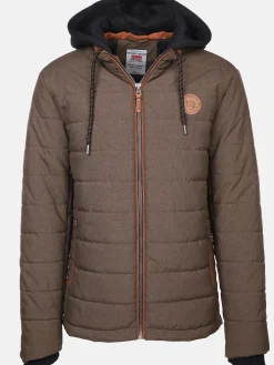 Herren Steppjacke mit abnehmbarer Kapuze