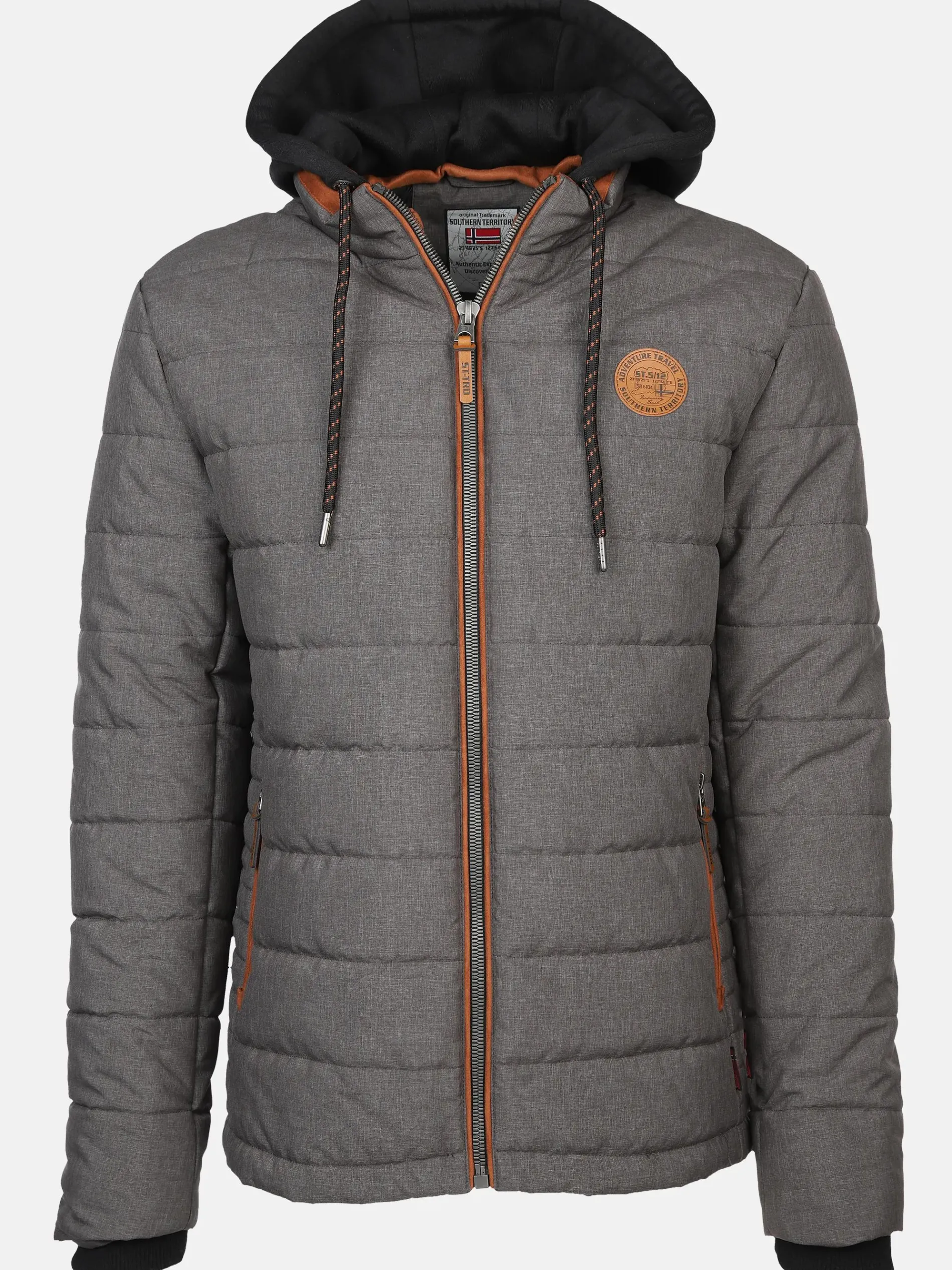 Herren Steppjacke mit abnehmbarer Kapuze